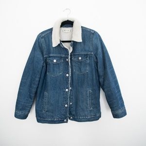 Madewell Oversized Sherpa Jean Jacket S